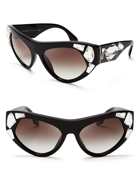 cat sunglasses prada black